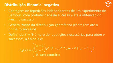 Distribuição Binomial Negativa e Poisson - Teoria