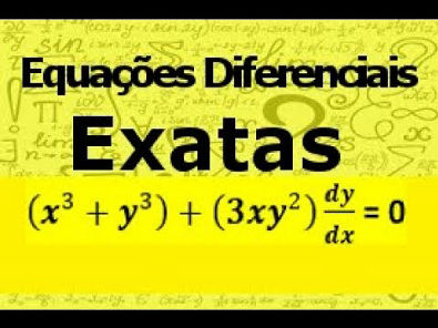 Equações Diferenciais Exatas EXERCÍCIO 01
