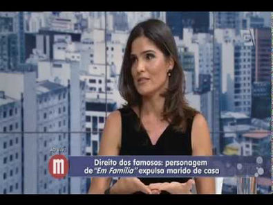 Direito de expulsar o cônjuge de casa. Advogada Lúcia Deccache. Programa Mulheres Tv Gazeta