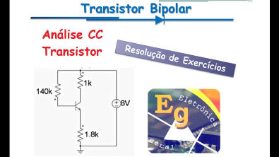 Resolução exercício - Transistor bipolar