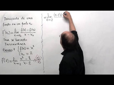Cálculo diferencial: conceito de derivada