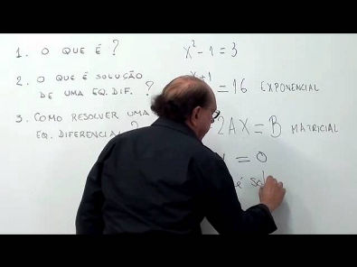 Equações Diferenciais: uma introdução (parte 1 de 2)