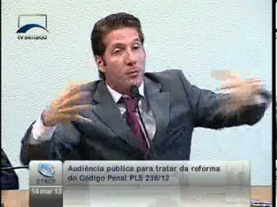 Audiência Pública para tratar da Reforma do Codigo Penal. Rogério Sanches