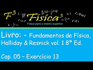 Cap 05 Ex 13 Resolvido Força e Mov  Fund da Física Halliday   Resnck vol 1 Ed 8
