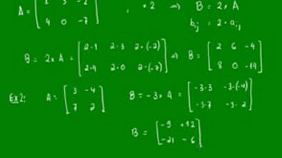 Multiplicação de matrizes por um número real