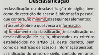 Aula 016   Decreto 58.052 12 (São Paulo)   Classificação, Reclassificação e Desclassificação