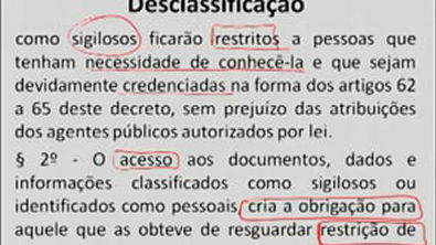 Aula 017   Decreto 58.052 12 (São Paulo)   Classificação, Reclassificação e Desclassificação