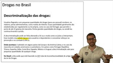 Aula 070   Drogas no Brasil   Parte 3