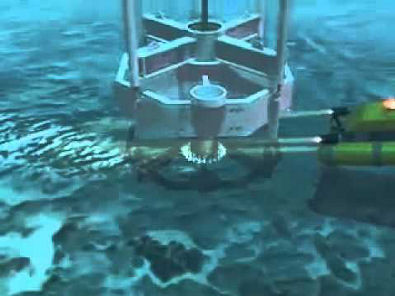 Simulação de perfuração de petróleo com ROV