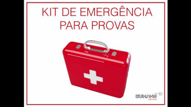 Kit Emergência para Provas