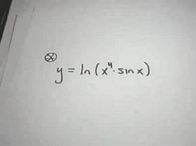 Derivatives of Logarithmic Functions - More Examples