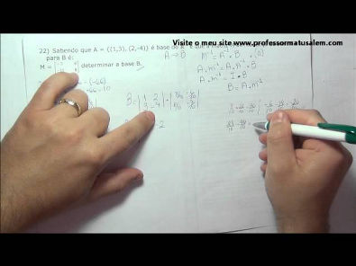 Álgebra Linear - 2 - 11 - mudança de base - exerc resol 2