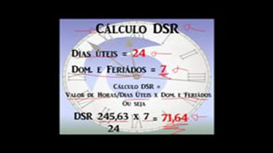 Calculo de Horas Extras + DSR vídeo aula