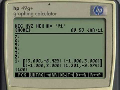 HP14/PHASOR 04c: HP-50g Matrices and Complex Numbers