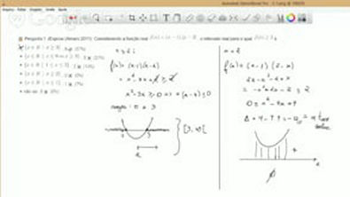 Exercício - Função Modular e Função Recíproca - (Espcex (Aman) 2011) Considerando a função real , o intervalo real para o qual