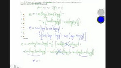 Exercício - Trigonometria - (Ime 2014) Sejam f(x) = sen (log x) e g(x) = cos (log x)