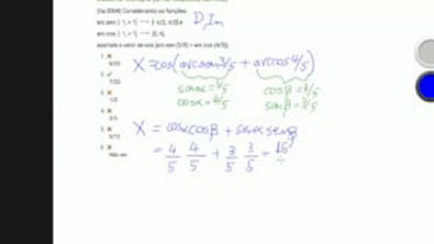 Exercício - Trigonometria - (Ita 2004) Considerando as funções arc sen arc cos