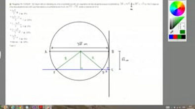 Exercício - Teorema de Tales - (VUNESP - 92) Sejam AB um diâmetro de uma circunferência e BC