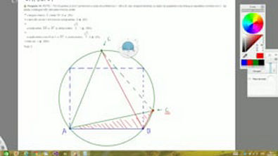 Exercício - Comprimento da Circunferência e Polígonos Regulares - (FATEC - 79) Os pontos A, B e C pertencem a uma circunferência