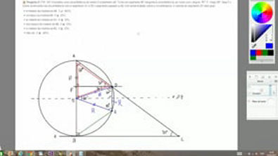 Exercício - Triângulos, Polígonos Regulares e Circunferência - (ITA - 89) Considere uma circunferência
