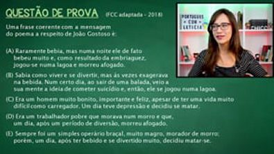 Português com Letícia - 10 - Exercício FCC 2018 - Interpretação de textos