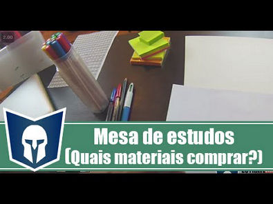 Mesa de Estudos (Quais Materiais Comprar? Qual Material de Estudo?) I Victor Ribeiro