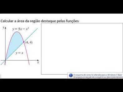 Área entre curvas definida Teorema Fundamental do Cálculo