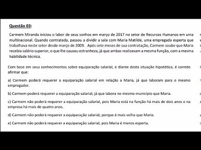 Legislação Social e Trabalhista - AULA ATIVIDADE 3 DA UNOPAR 2019 02
