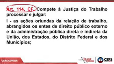 AULA 1 2 - ORGANIZAÇÃO DA JUSTIÇA DO TRABALHO COMPETÊNCIA