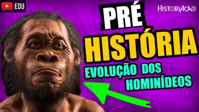 Pré-História Evolução dos Hominídeos - Australopithecus e Homo (Erectus, Habilis e Sapiens)