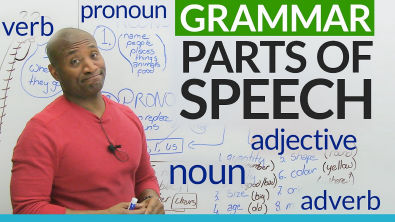 Basic English Grammar: Parts of Speech noun, verb, adjective, pronoun, adverb