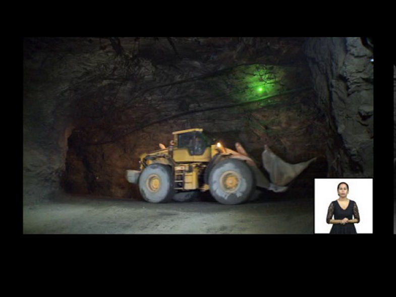 100% Seguro - Mineração | Mina Subterrânea - Sinalização de Segurança
