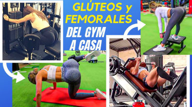 ADAPTA ejercicios de GYM a CASA GLÚTEOS y FEMORALES GRANDES y DEFINIDOS -  Educação Física