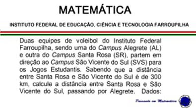 Instituto Federal - Trigonometria