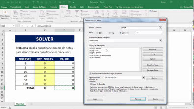 Excel - Como utilizar a ferramenta SOLVER do Excel