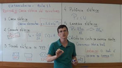 Revisao de Eletrodinamica (I) - Carga eletrica ate resistores - Aula 11 - Prof Marcelo Boaro