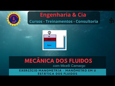 #12 Exercício Manometro em U | Estática dos Fluidos | por Micelli Camargo