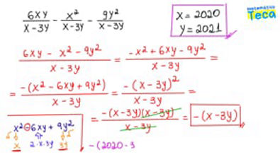 SIMPLIFICAÇÃO DE FRAÇÕES ALGÉBRICAS