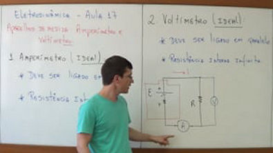 Amperimetro e Voltimetro - Eletrodinamica - Aula 17 - Prof Marcelo Boaro