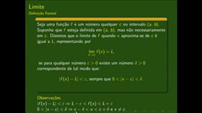 02 Cálculo I - Definição Formal de Limite