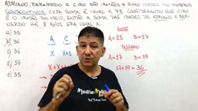 PROBLEMA DE PRIMEIRO GRAU - IBGE - Prof Robson Liers