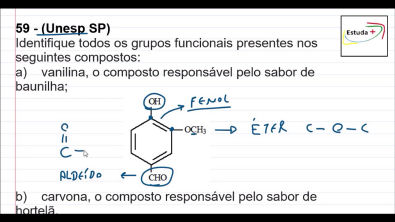 Identifique todos os grupos funcionais presentes nos seguintes compostos: