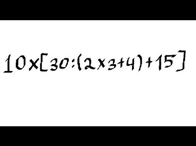 Matemática - Expressão Numérica
