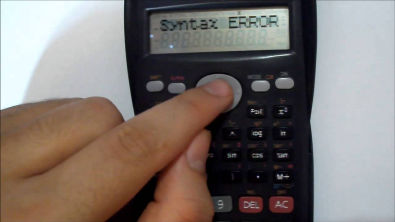 Syntax Error na Calculadora Científica