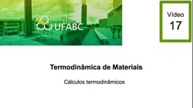 Aula 17 - Termodinâmica de Materiais (17) - Cálculos termodinâmicos