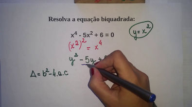 Equação Biquadrada - ex 1 - Professora Edna Mendes