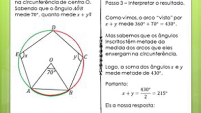 Geometria Euclidiana - Exercicio 1 - Angulos Inscritos