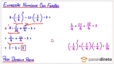 EXPRESSÕES NUMÉRICAS COM FRAÇÕES - Com a prof. Gis 