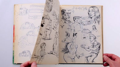 Análise de Sketchbook Original de Robert Crumb da década de 1970