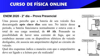 ENEM 2020 Uma pessoa percebe que a bateria de seu veículo fica ...